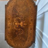 Table coiffeuse de style Napoléon III marquetée