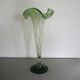 Antique Green Murano Glass Arum Vase