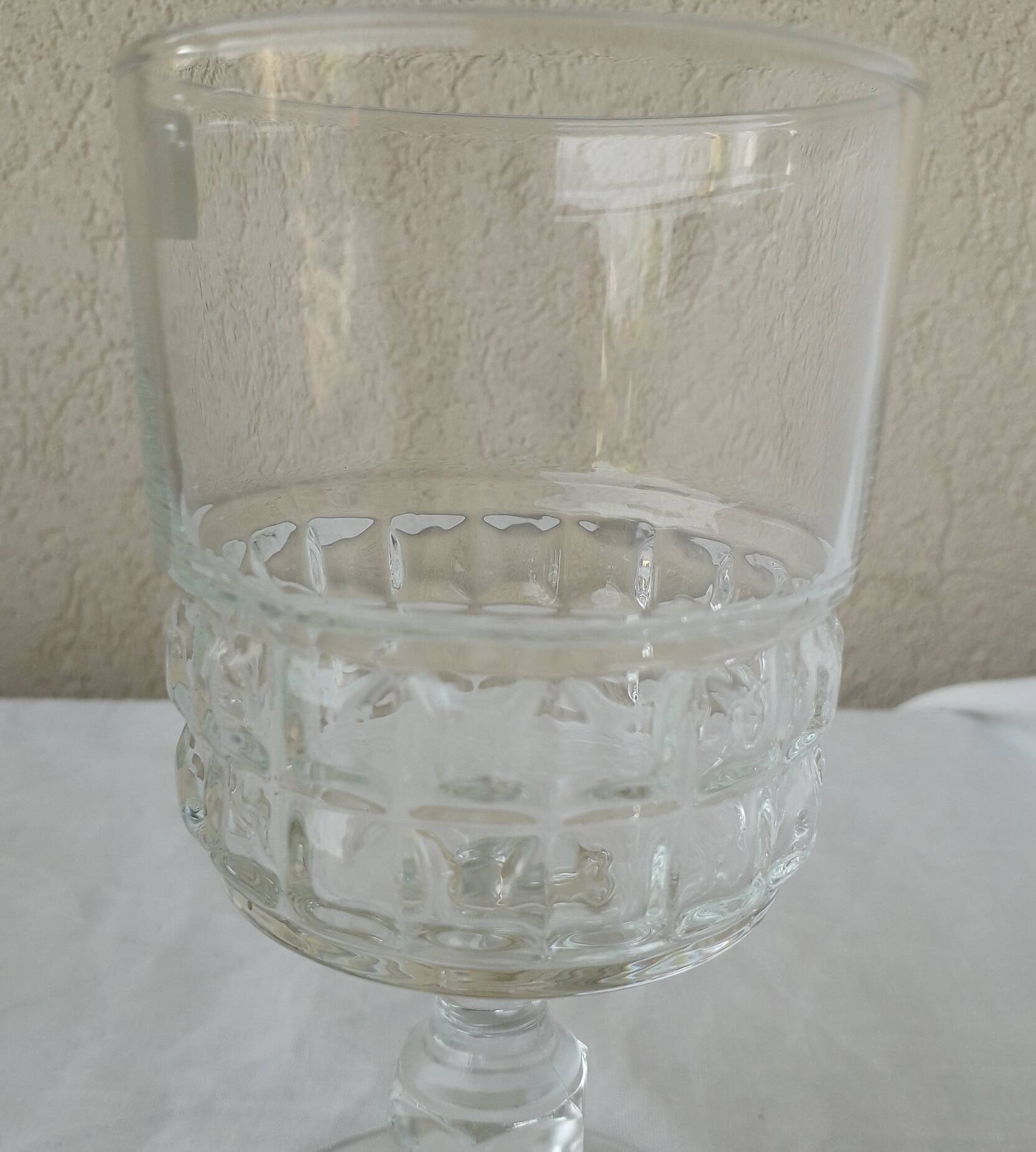6 verres à pied Quadrille
