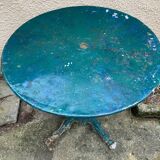 Old wrought iron garden table