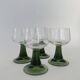 A set of 4 Vintage MCM Gren Beehive Stem Wine Glasses