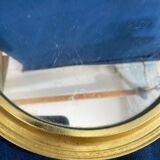 Plateau centre de table miroir vintage dorée