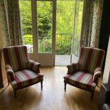 Paire de fauteuils anglais XIXe siècle