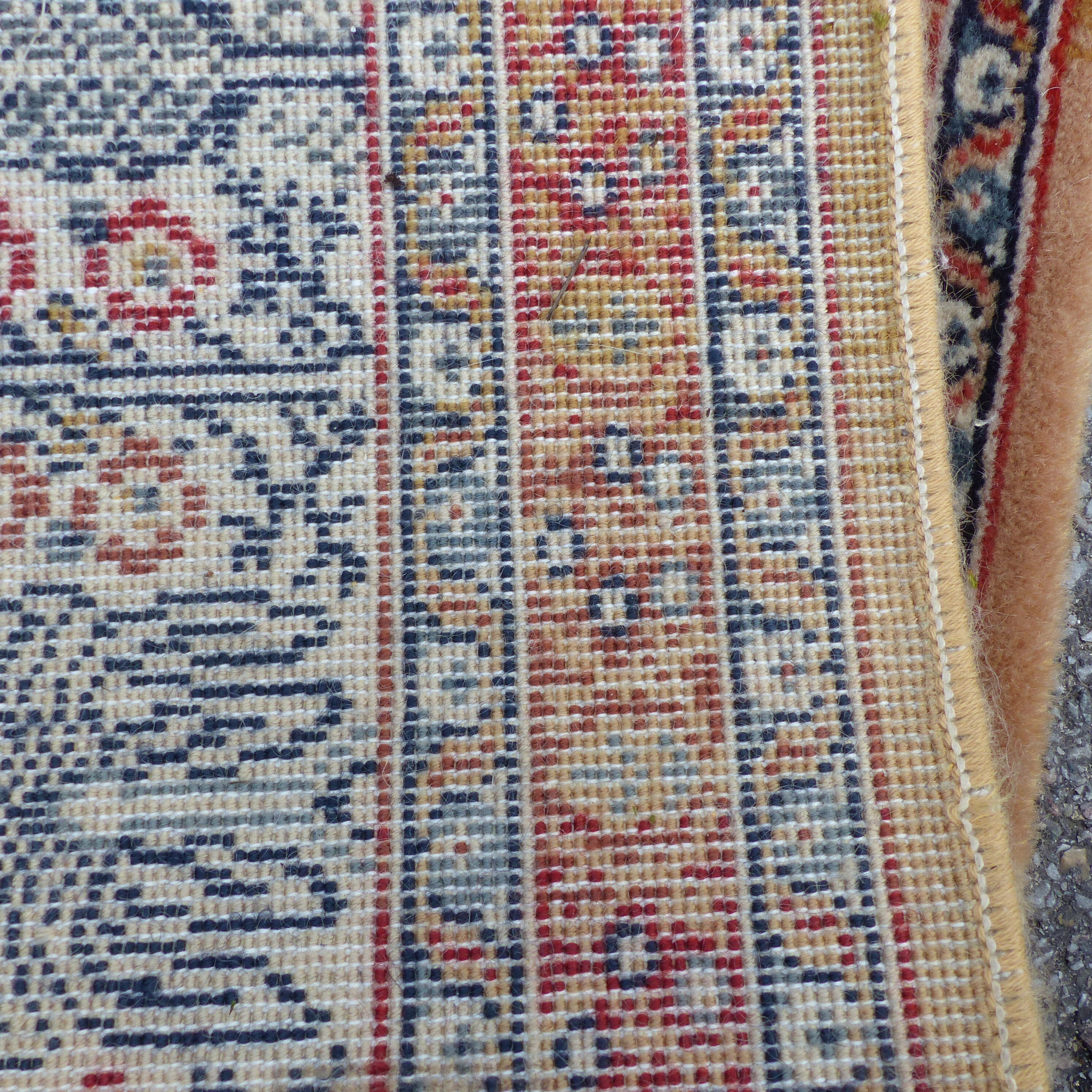 Tefzet oriental rug knotted hand wool on wool
