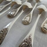 12 Silver-plated metal teaspoons 18 grs, Uniplat model