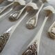 12 Silver-plated metal teaspoons 18 grs, Uniplat model