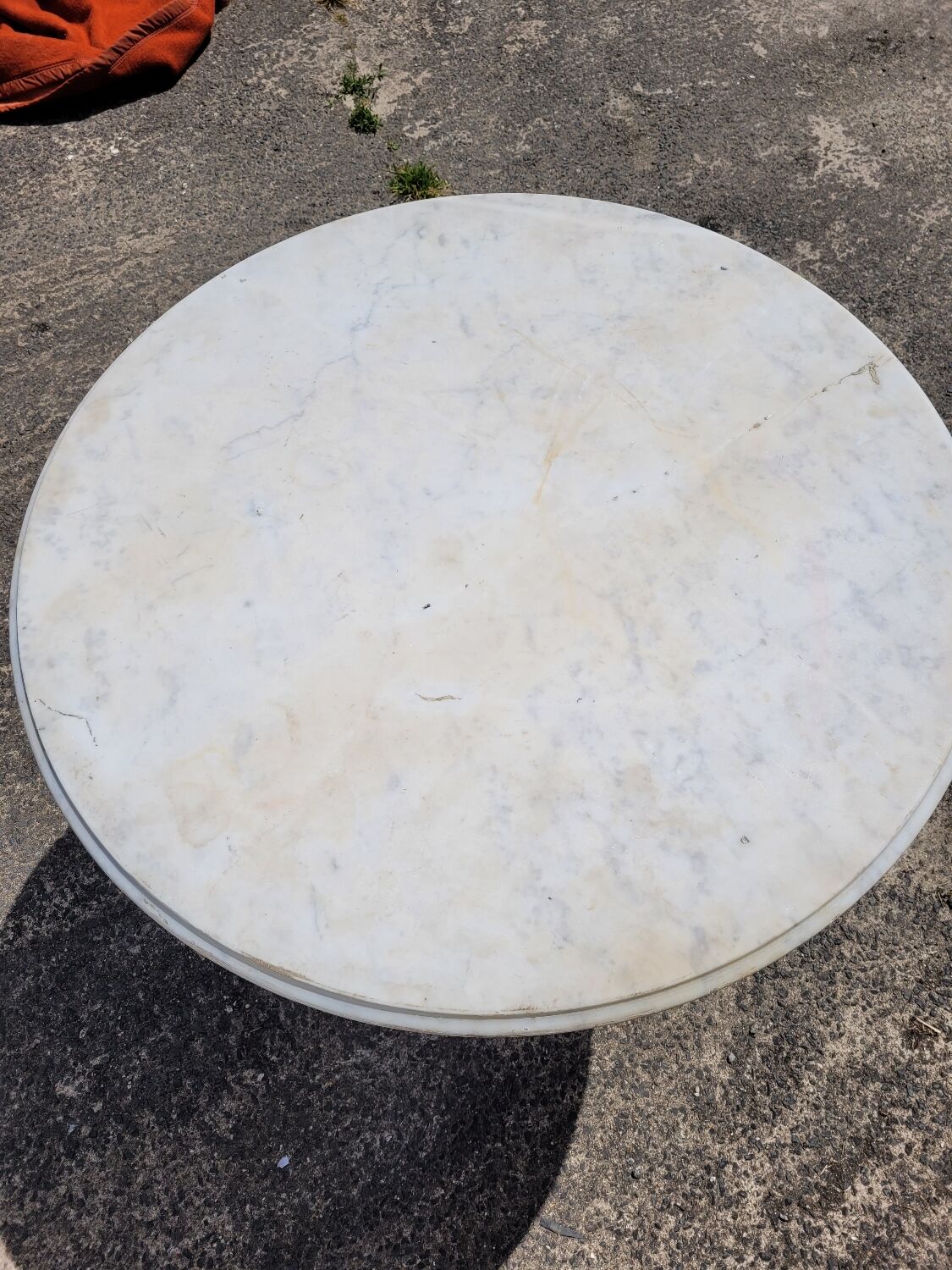 Bistro table with marble top