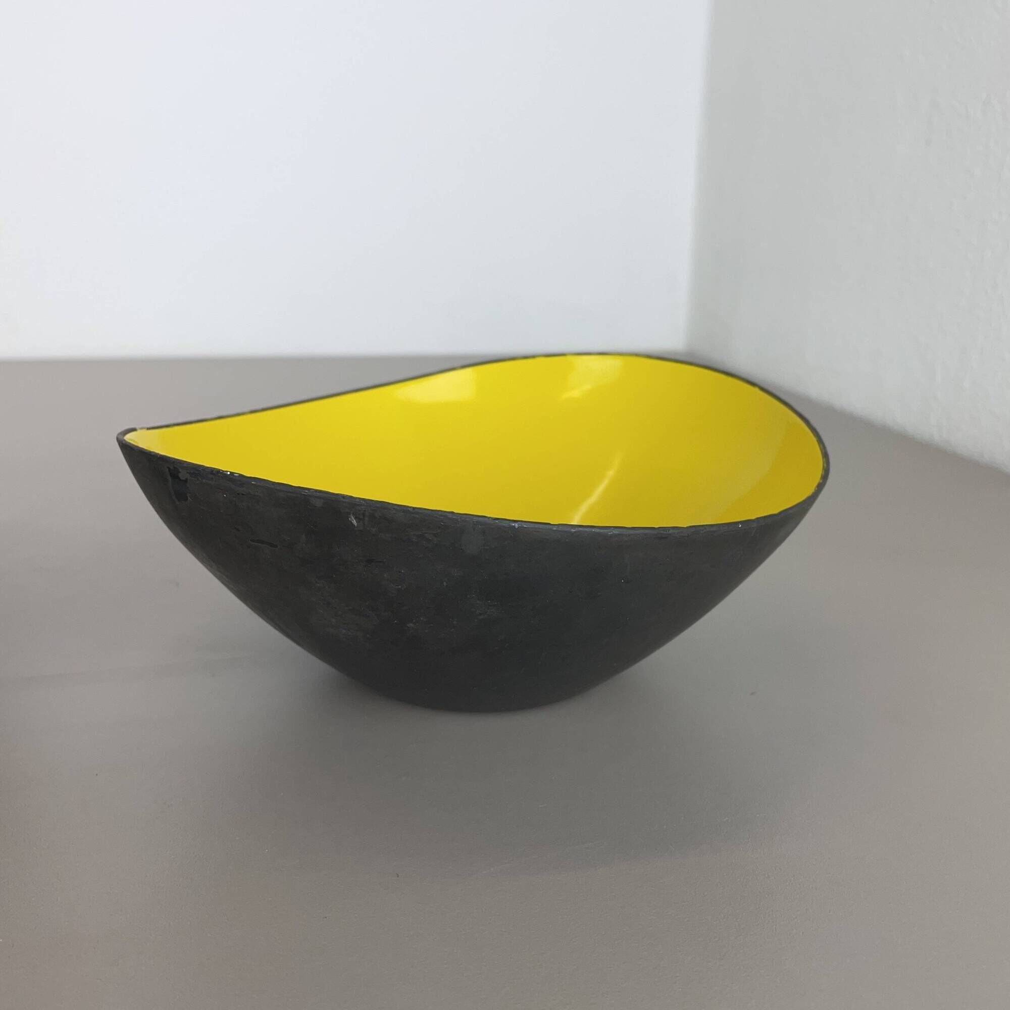 Set of 2 Krenit metal bowls by Herbert Krenchel for Ørskov, Torben, Denmark 1950