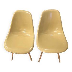 2 chaises DSW en fibre - eames