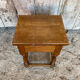Vintage Solid Oak Nightstand with Storage #E105