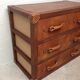 Wooden and leather dresser