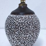 Art deco contorted ceramic lamp base in the Louis Dage Jean Besnard style from the 1930s