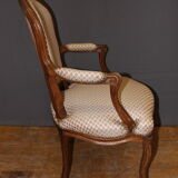 Pair of Louis XV period convertible armchairs