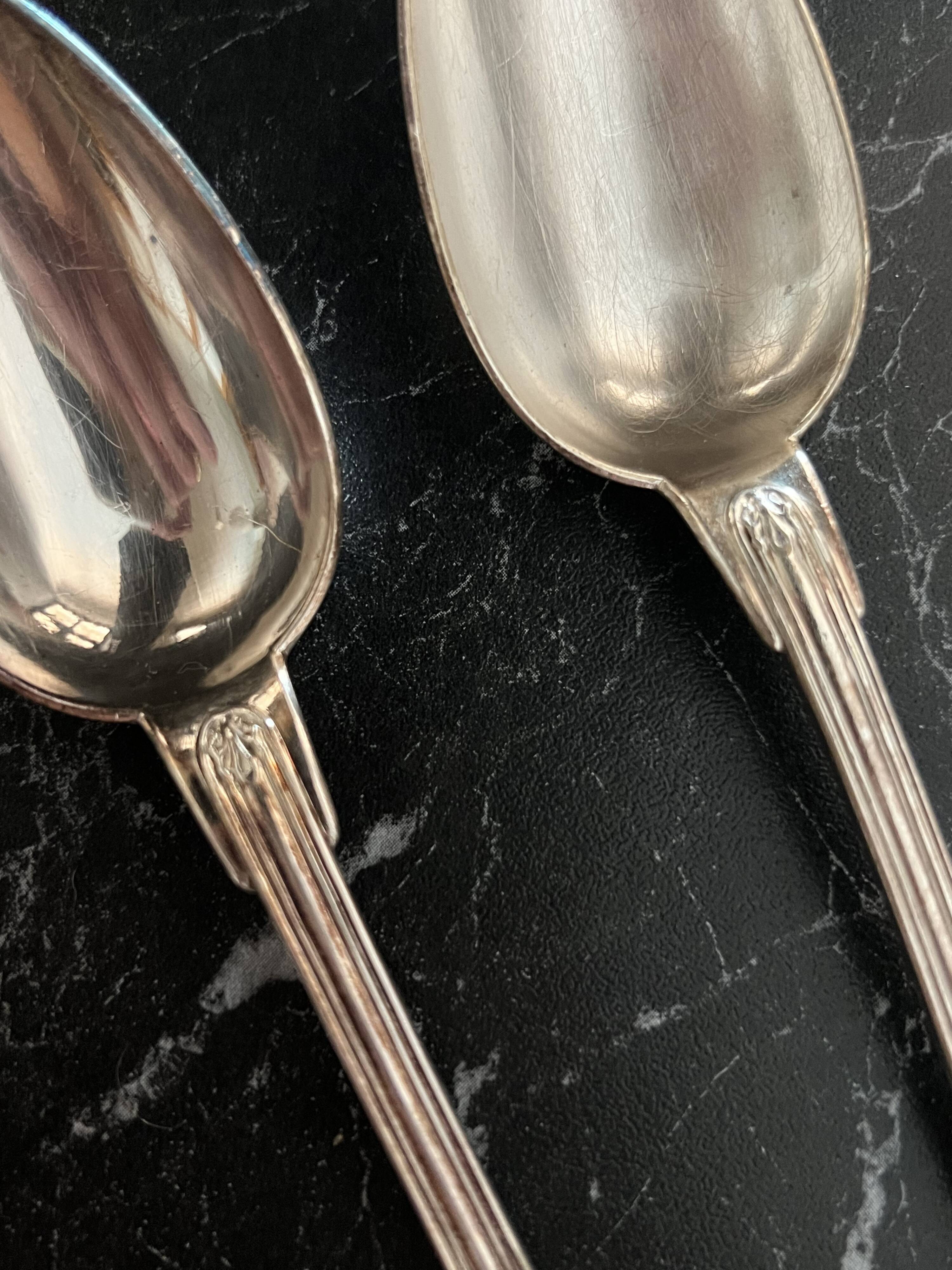 Set of 6 Christofle silver plated soup spoons - Vendôme Coquillage