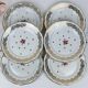 6 vintage porcelain dessert plates