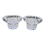Pair of crystal candlesticks