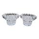 Paire de bougeoirs en cristal