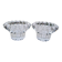 Paire de bougeoirs en cristal