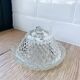 Chiseled glass butter tray