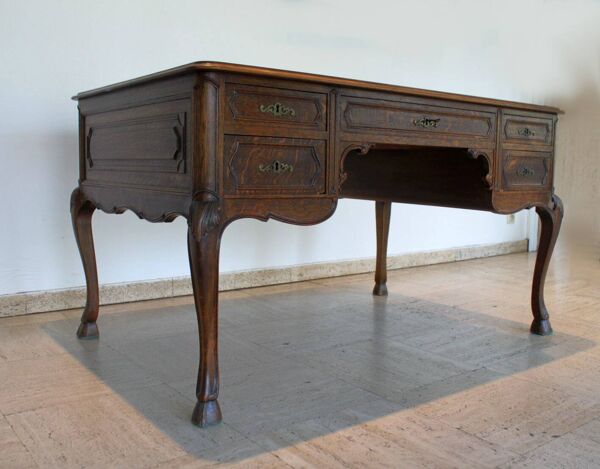 Double bureau de direction, style Louis XV