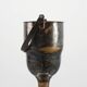 Art Deco silvered copper Champagne bucket on stand, France 1910