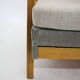 1970s oak 3-seater sofa/bed, czechoslovakia