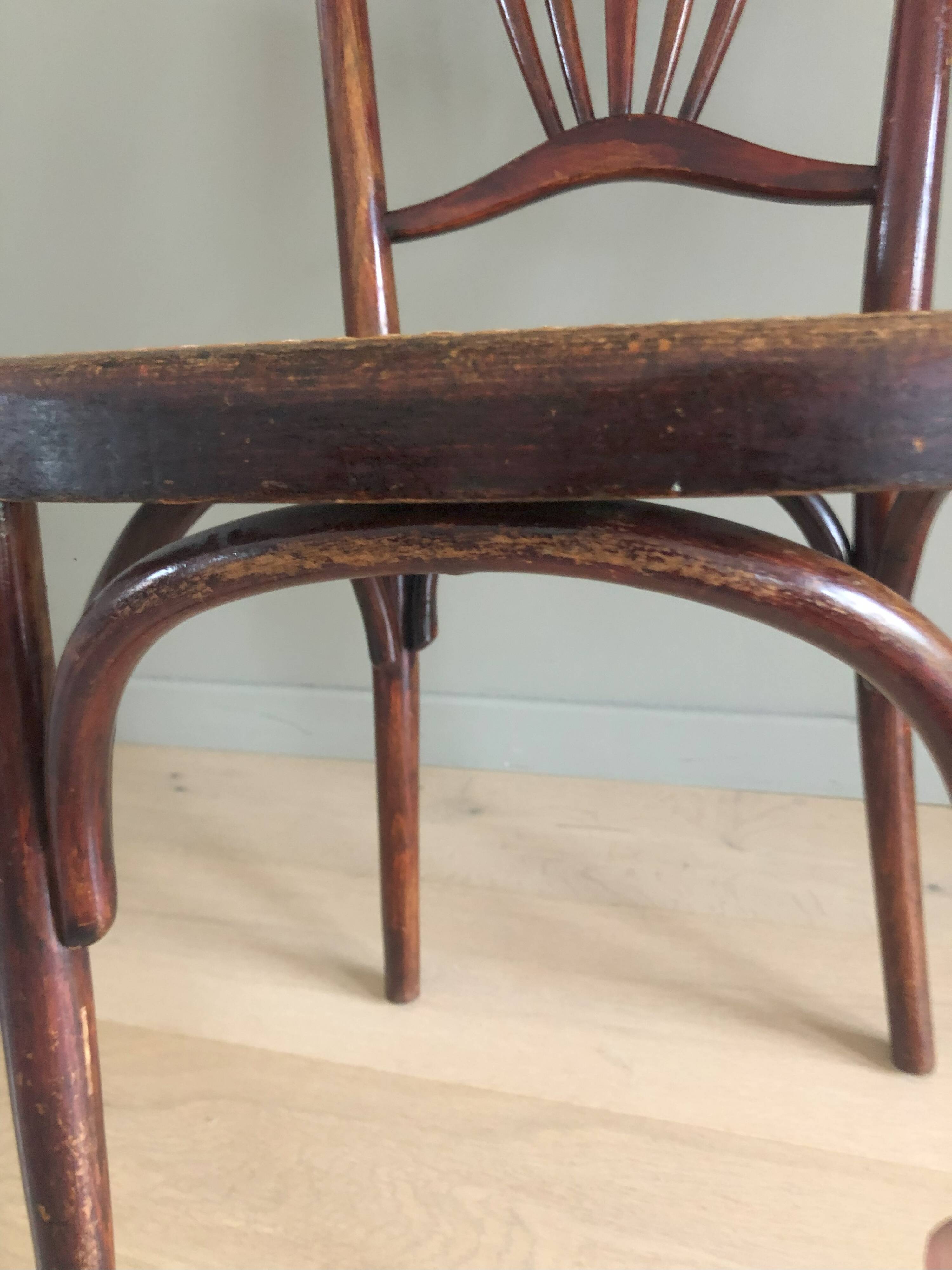 Vintage caned bistro chair