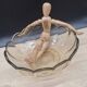 Amber salad bowl, Manage glass