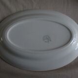 Old oval dish Moulin des loups Orchies green tiles