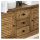 150cm solid pine vanity unit