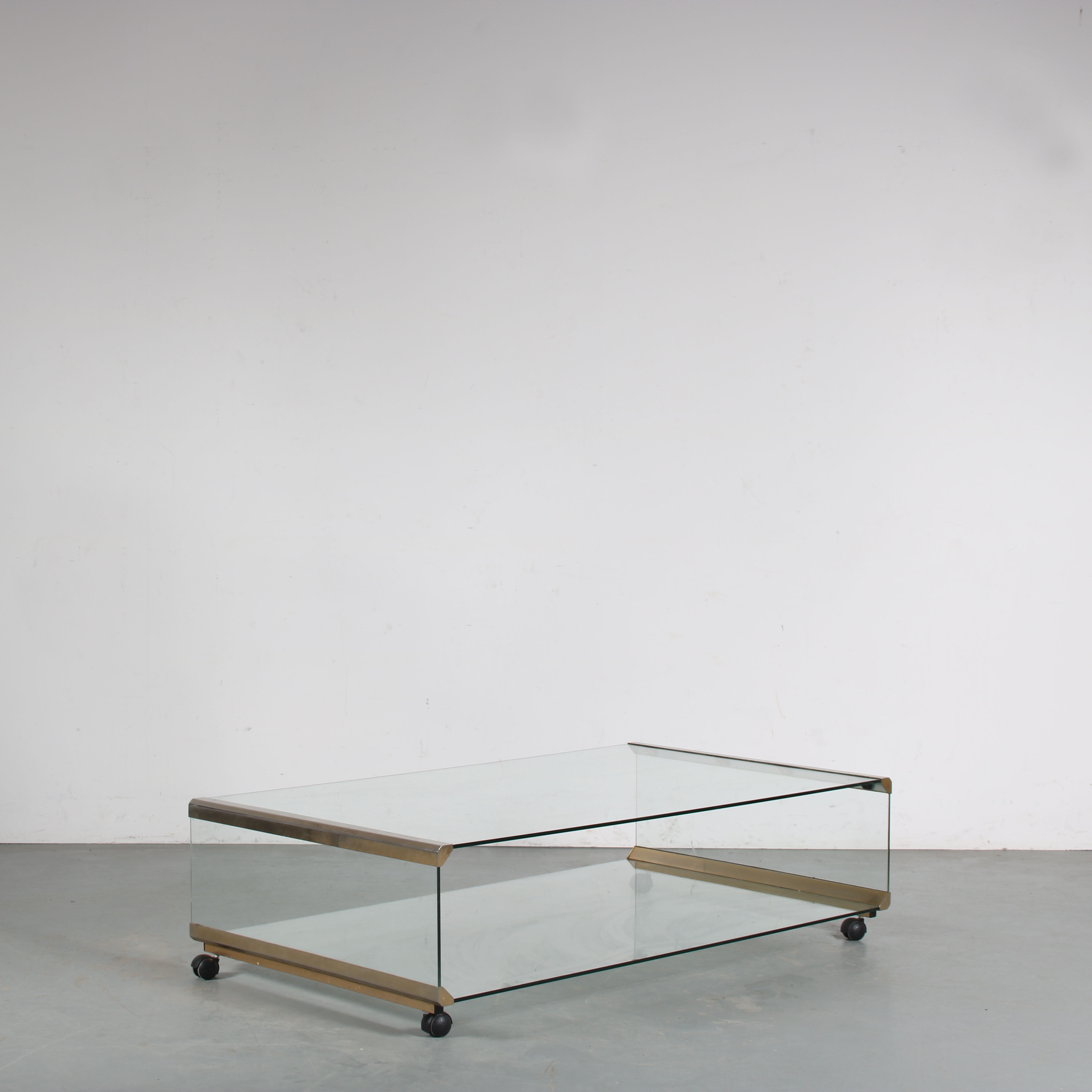 1970s Double coffee table by Gallotti & Radice, Italy