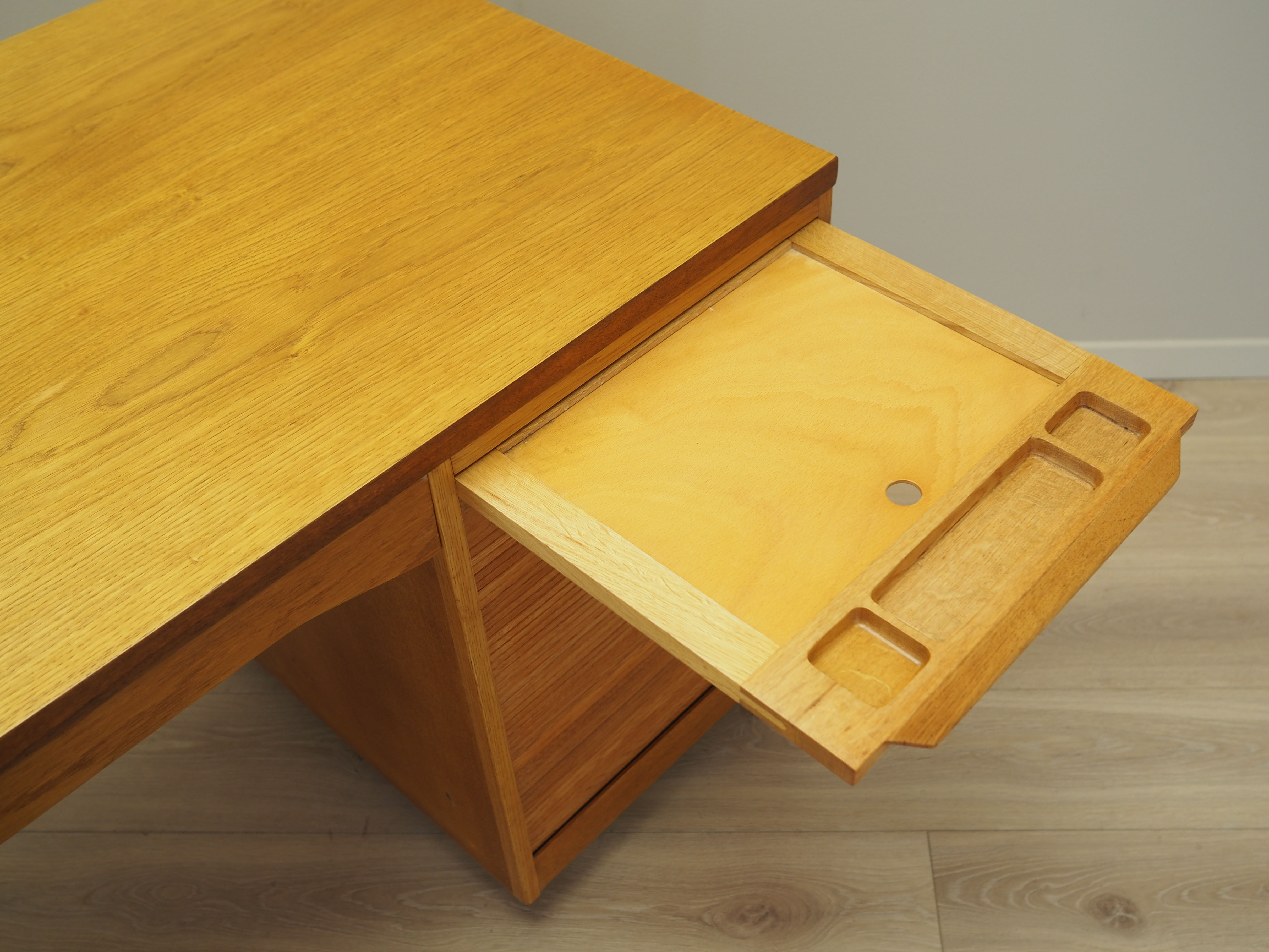 Ash desk, Danish design, 1970s, manufacture: SKM