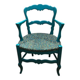 Turquoise armchair