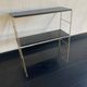 Vintage 1960 String wall shelf black and gold - 60 x 48 cm