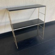 Etagère vintage 1960 String murale noir doré - 60 x 48 cm