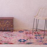 Pink Berber rug - 272 x 107 cm
