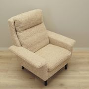 Fauteuil beige, design danois, années 1960, designer : Arne Vodder, éditeur : Fritz Hansen