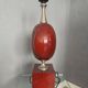 Lamp by Philippe Barbier Vintage 1970s France Burgundy Color