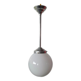 Art deco suspension globe opaline style Bahaus