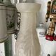 Molded pressed glass vase. Art deco