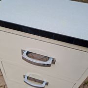 Vintage wooden furniture 4 drawers and formica tops