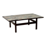 Coffee table "Conglo" by Erling Viskjø in rosewood and terrazzo