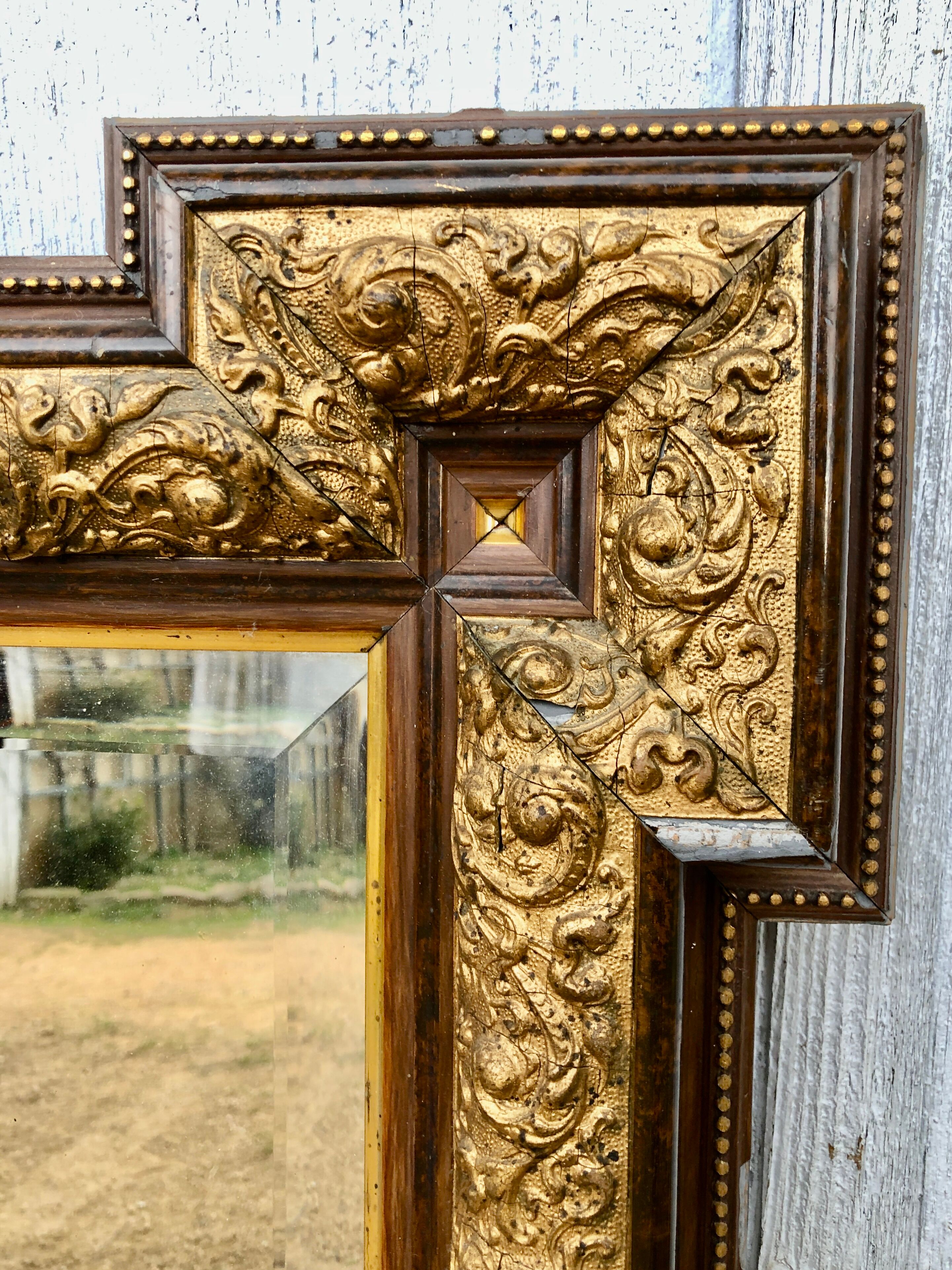 Miroir bois doré 76x109