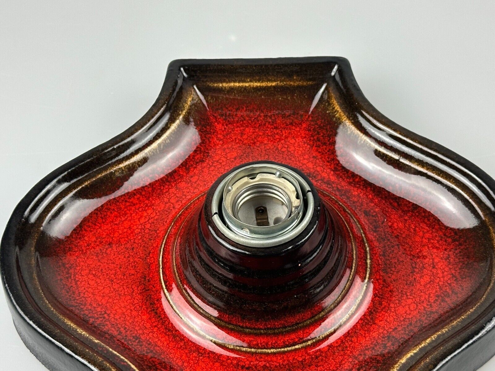60s 70s Lamp Light Wall Lamp Ceramic Mid Century Space Age Design