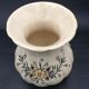 Vase Décor Rouen Earthenware Cracked Effect Flowers and Insect