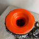 Vallauris fat lava ceramic candle holder