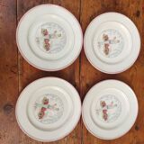 Lot de 4 anciennes assiettes italiennes