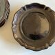 Set of 5 plates with godrons in glazed earth from Biot 1970