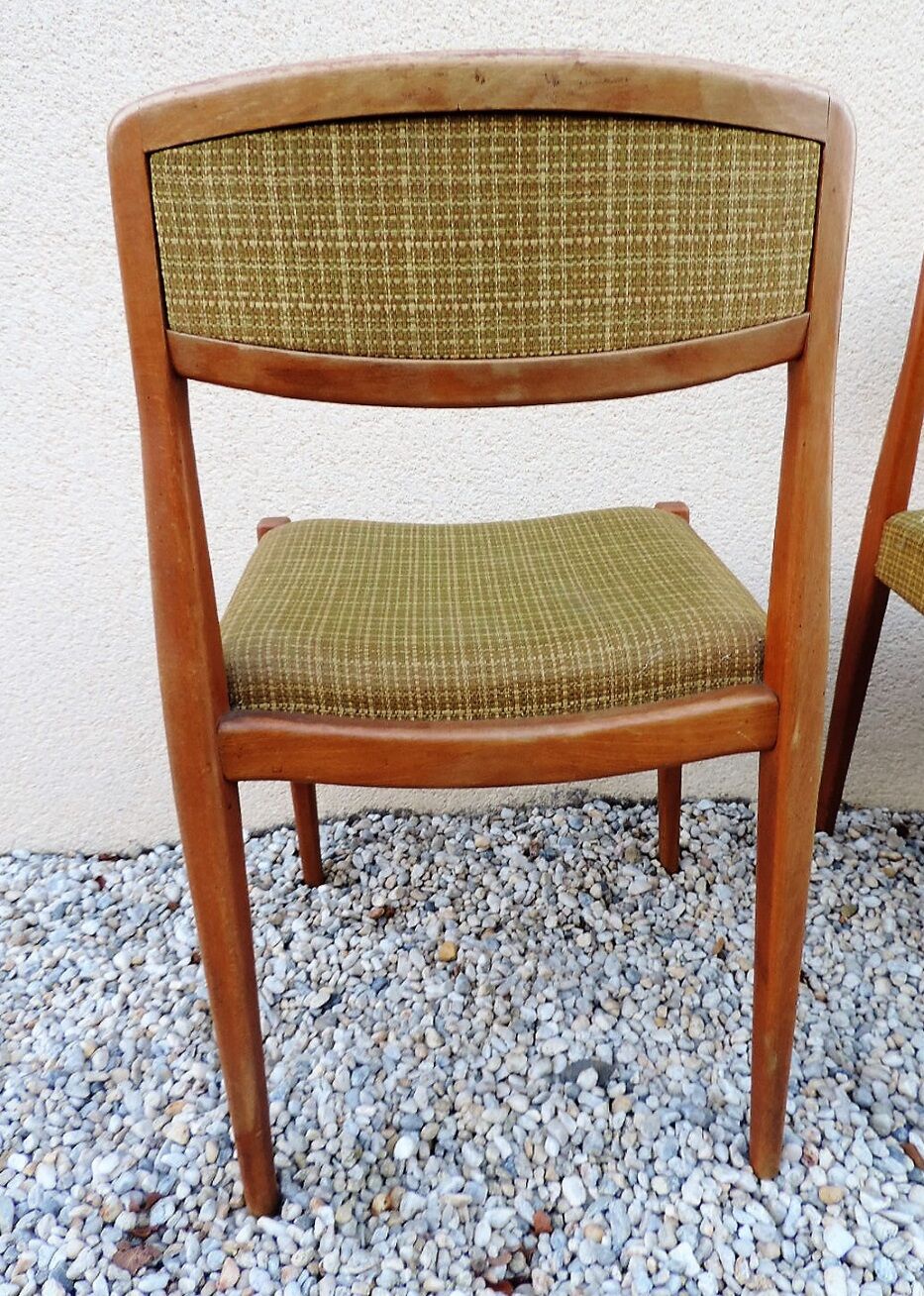 Set of six dining room chairs style scandinavian 1970