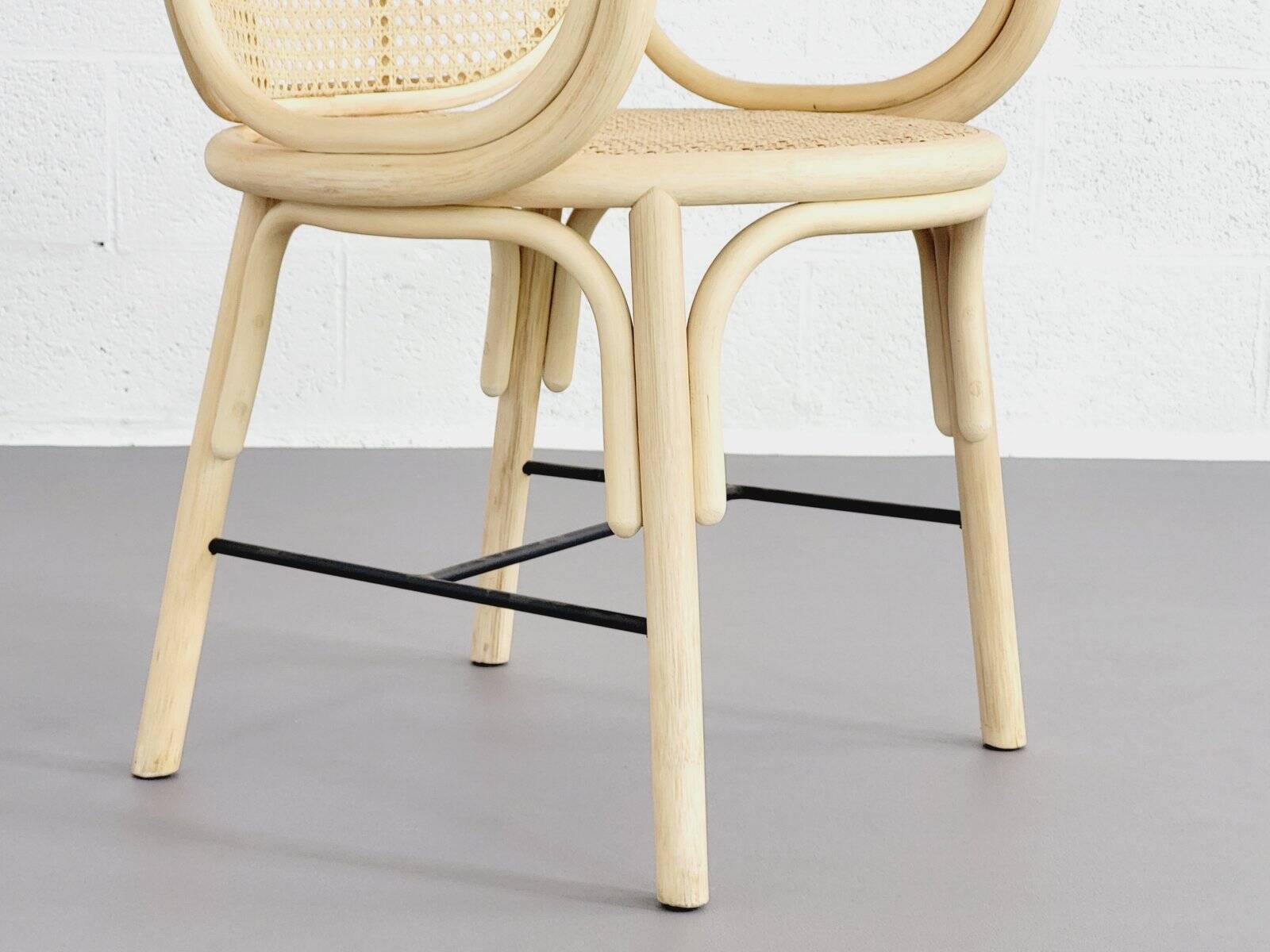 Fauteuils en rotin et cannage, set de 2